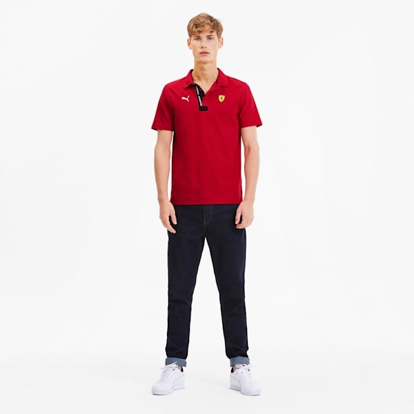 Scuderia Ferrari Men's Polo, Rosso Corsa, extralarge