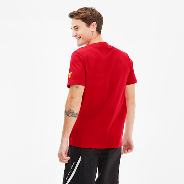 Scuderia Ferrari Men's Big Shield Tee+, Rosso Corsa, extralarge