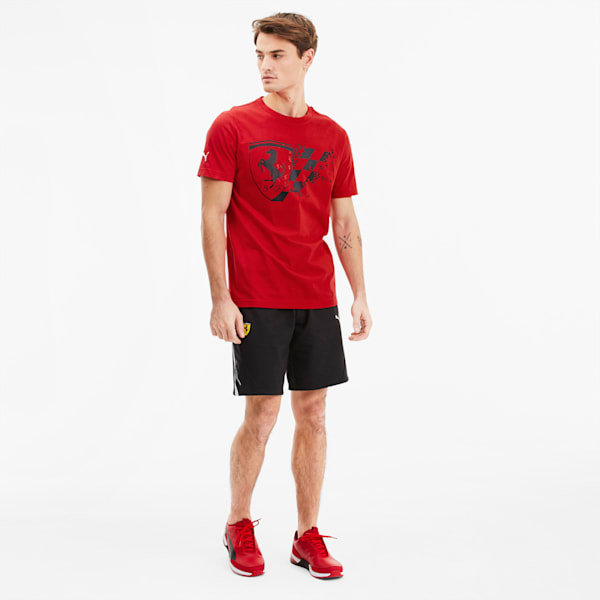 Scuderia Ferrari Men's Big Shield Tee+, Rosso Corsa, extralarge