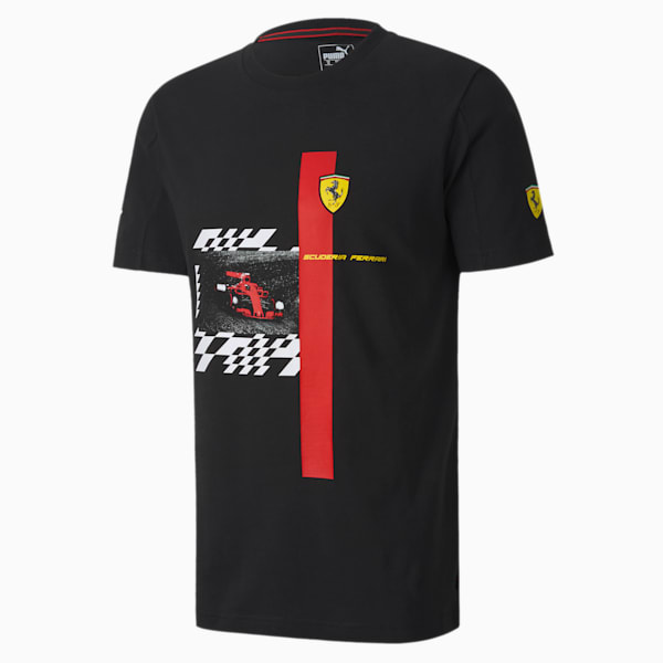 Scuderia Ferrari Men's Tee, Puma Black, extralarge