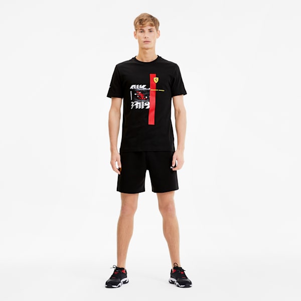 Scuderia Ferrari Men's Tee, Puma Black, extralarge