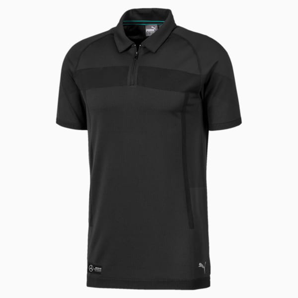 Mercedes-AMG Petronas RCT evoKNIT Men's Polo, Puma Black, extralarge