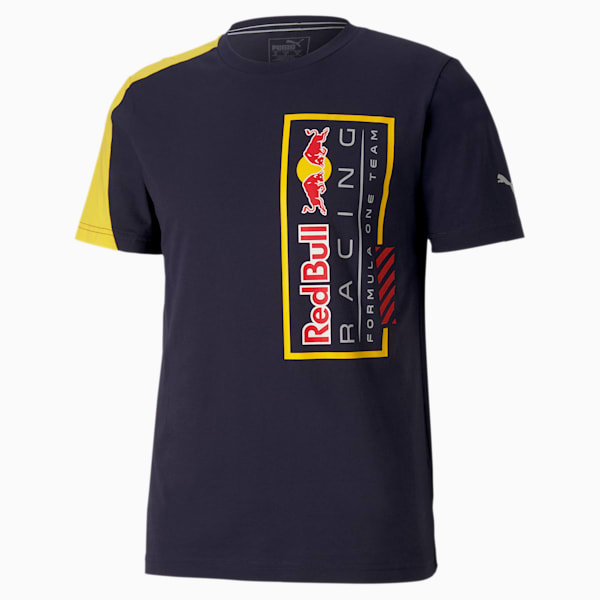 Red Bull Racing Men's Logo Tee+, NIGHT SKY, extralarge
