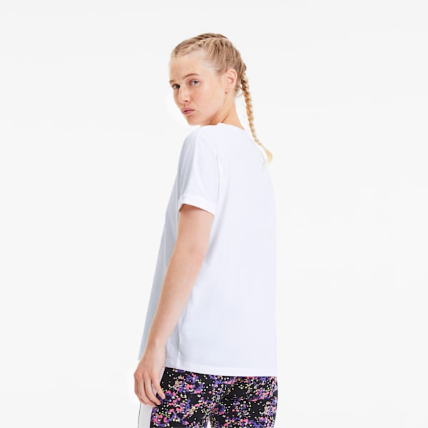 AOP Women's Roll Up Tee, Puma White, extralarge