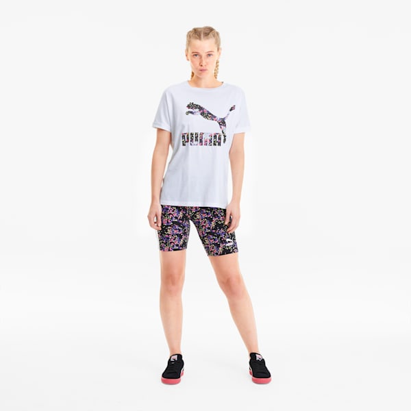 AOP Women's Roll Up Tee, Puma White, extralarge