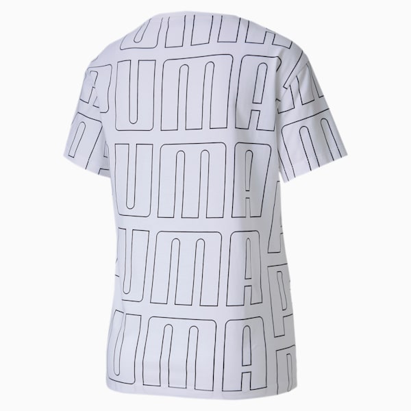 Women's AOP Tee, Puma White-1, extralarge