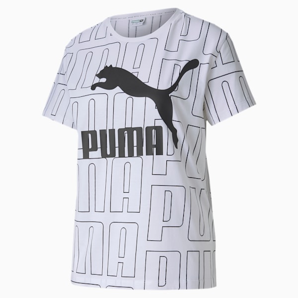 Women's AOP Tee, Puma White-1, extralarge