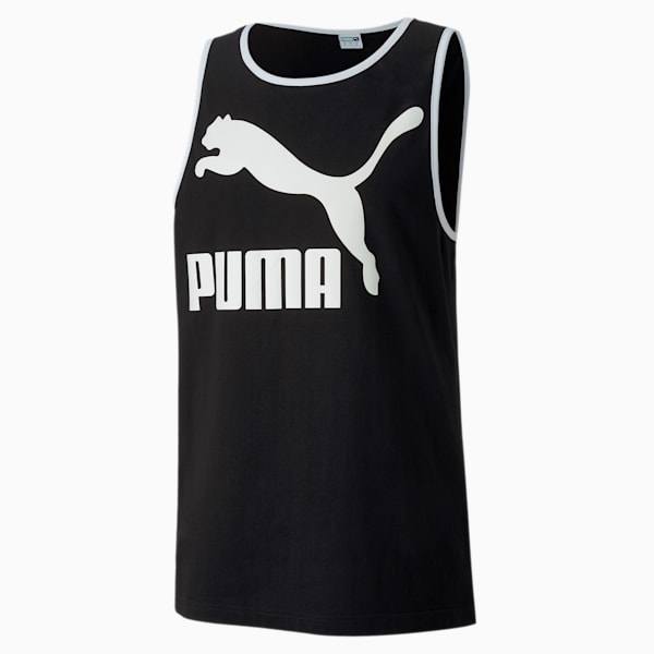 Classics Men's Logo Tank, Puma Black, extralarge