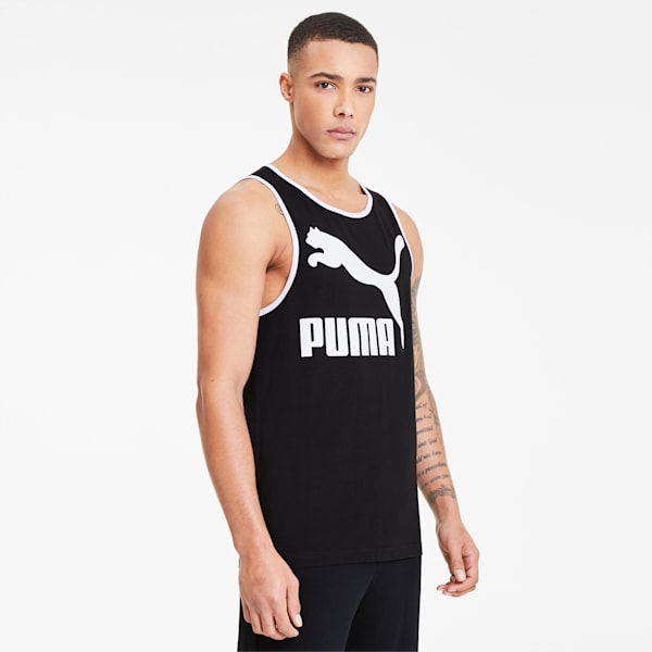 Classics Men's Logo Tank, Puma Black, extralarge