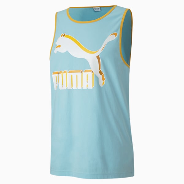 Classics Men's Logo Tank, Aquamarine, extralarge
