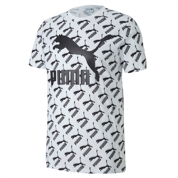 AOP Logo T-Shirt, Puma White, extralarge-IND