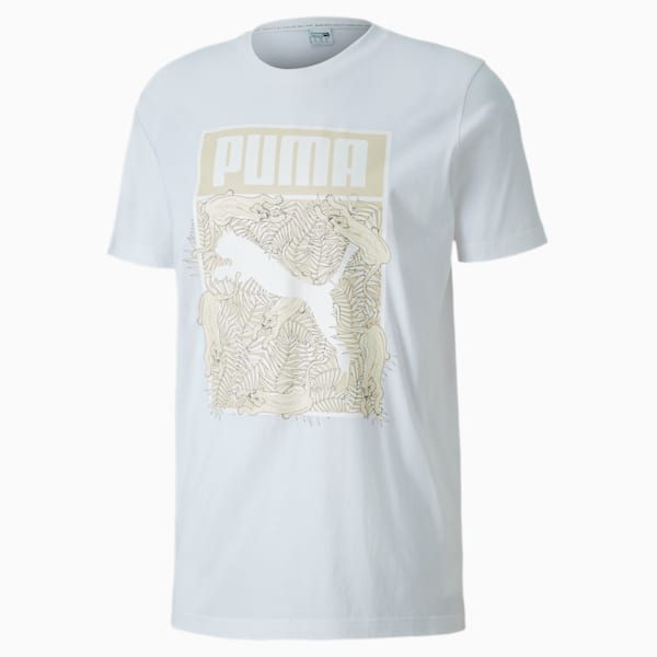 Men's Logo Fill Tee, Puma White, extralarge