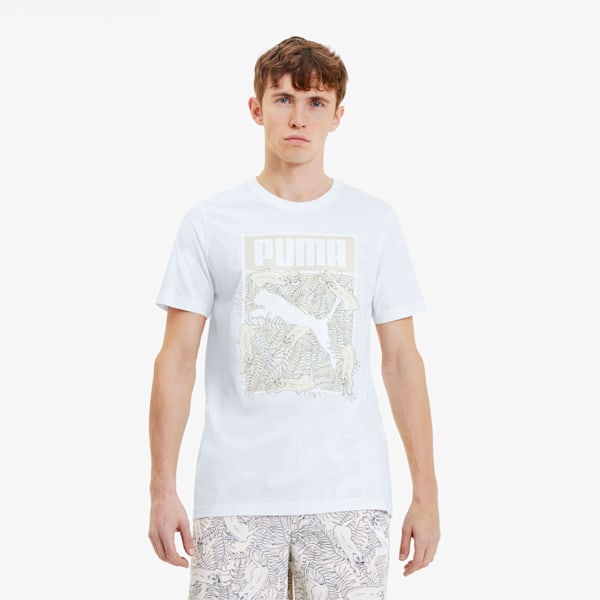 Men's Logo Fill Tee, Puma White, extralarge