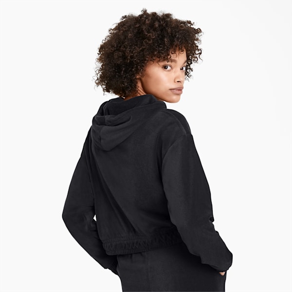 Downtown Women's Hoodie, Puma Black, extralarge
