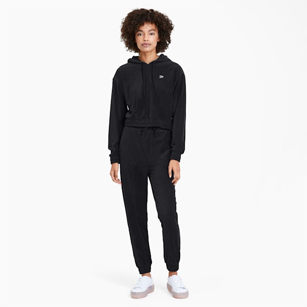Downtown Women's Hoodie, Puma Black, extralarge