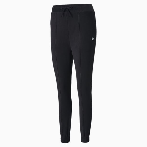 Downtown Women's Tapered Sweatpants, Puma Black, extralarge