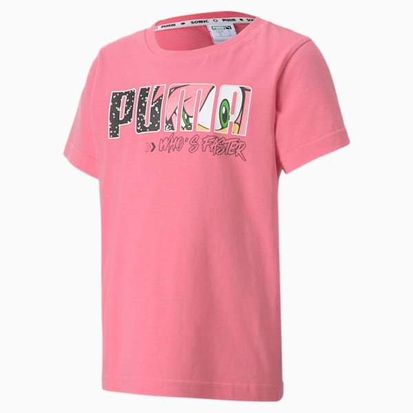 PUMA x SONIC Kids' Tee, Bubblegum, extralarge