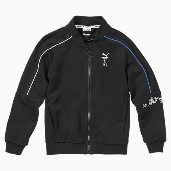 PUMA x SONIC Kids' Bomber Jacket, Puma Black, extralarge