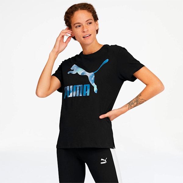 Cloud Pack Women's Graphic Tee, Puma Black, extralarge