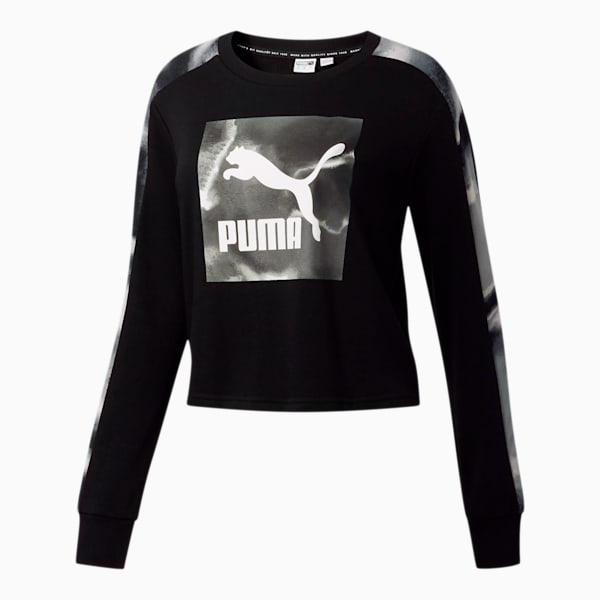 Cloud Pack Women's Crewneck Sweatshirt, Cotton Black, extralarge