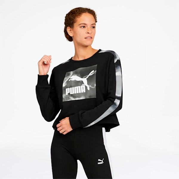 Puma Womens Safari Glam Crew Training Sweatshirt Sweater