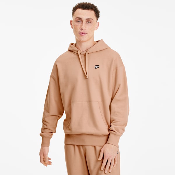 Downtown Men's Hoodie, Pink Sand, extralarge