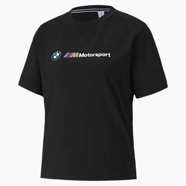 BMW M Motorsport Women's Tee, Puma Black, extralarge