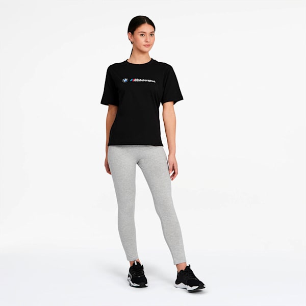 BMW M Motorsport Women's Tee, Puma Black, extralarge