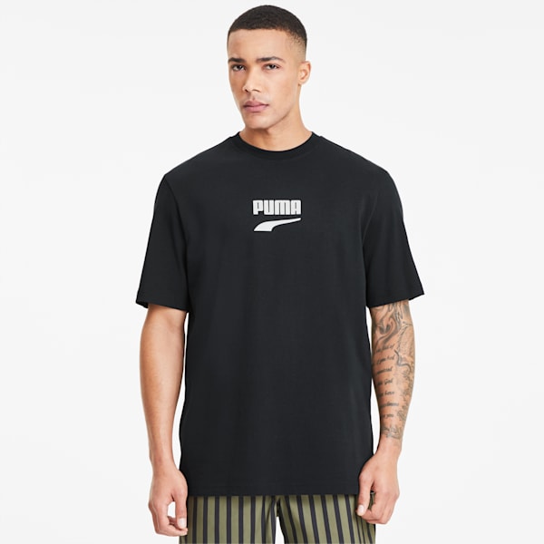 Downtown Men's Tee, Puma Black, extralarge