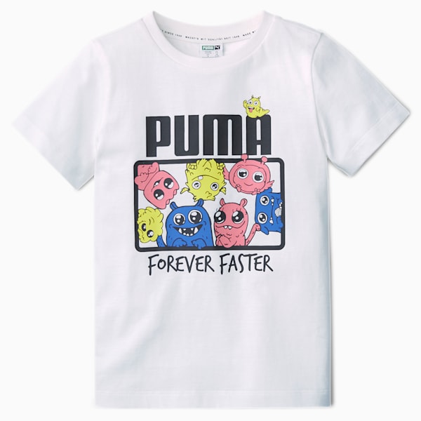 Monster Little Kid's Tee, Puma White, extralarge