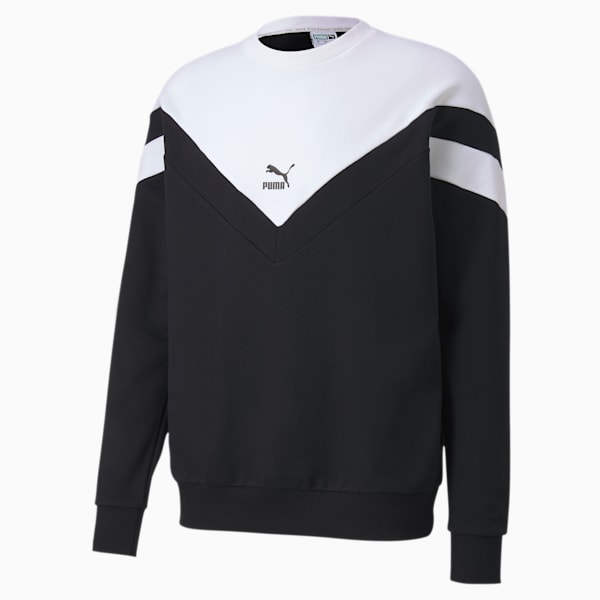 Iconic MCS Men's Crewneck Sweatshirt, Puma Black, extralarge