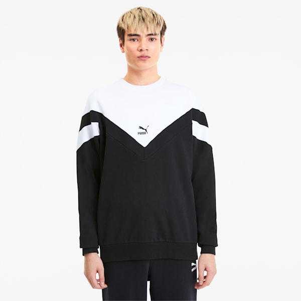 Iconic MCS Men's Crewneck Sweatshirt, Puma Black, extralarge