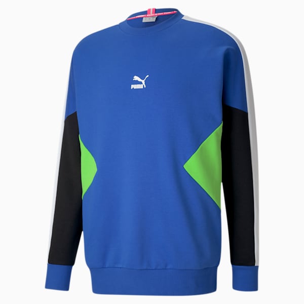 Tailored for Sport Men's Crewneck Sweatshirt, Dazzling Blue, extralarge