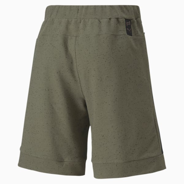 Porsche Design Men's Sweat Shorts, Deep Lichen Green Heather, extralarge