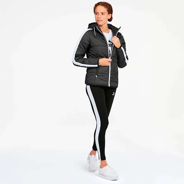 Puma women's classics best sale t7 insulated hooded jacket