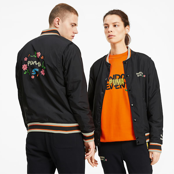 PUMA x RANDOMEVENT Bomber Jacket, Puma Black, extralarge