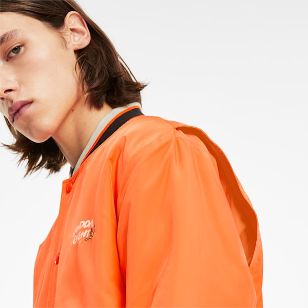 PUMA x RANDOMEVENT Bomber Jacket, Vermillion Orange, extralarge