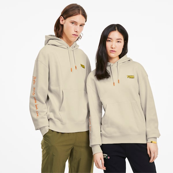PUMA x RANDOMEVENT Hoodie, White Asparagus, extralarge