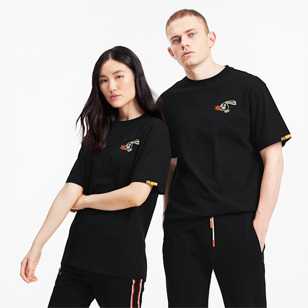 PUMA x RANDOMEVENT Tee, Puma Black, extralarge