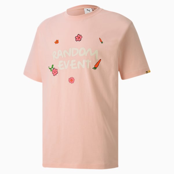 PUMA x RANDOMEVENT Tee, Gossamer Pink, extralarge
