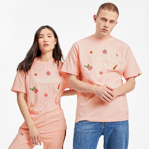 PUMA x RANDOMEVENT Tee, Gossamer Pink, extralarge