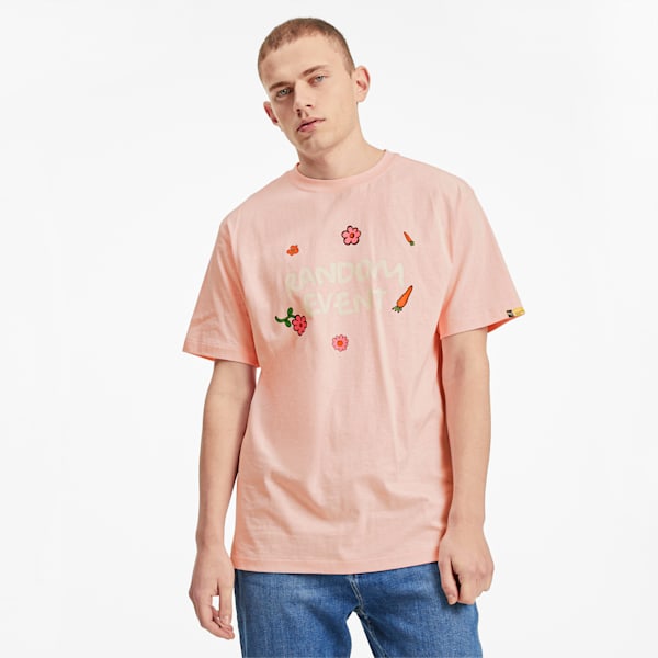 PUMA x RANDOMEVENT Tee, Gossamer Pink, extralarge