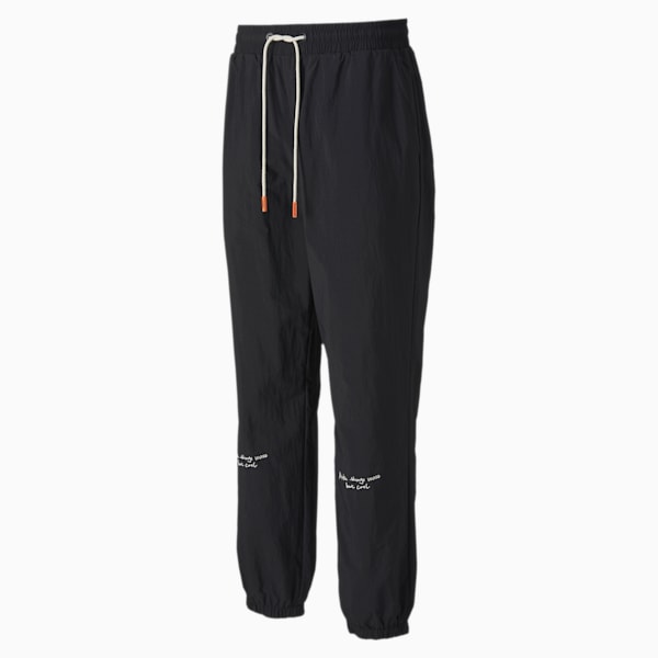 PUMA x RANDOMEVENT Men's Woven Pants, Puma Black, extralarge