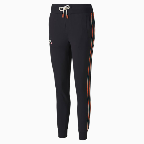 adidas trousers Oversized TP women's black color