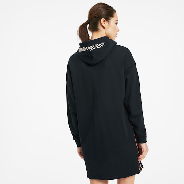 PUMA x RANDOMEVENT Women's Hooded Dress, Puma Black, extralarge