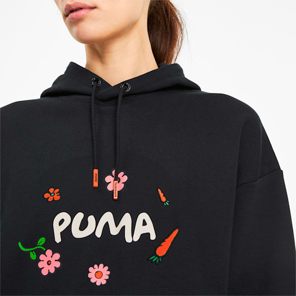 PUMA x RANDOMEVENT Women's Hooded Dress, Puma Black, extralarge