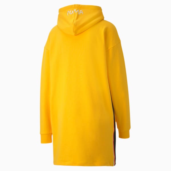 PUMA x RANDOMEVENT Women's Hooded Dress, Lemon Chrome, extralarge