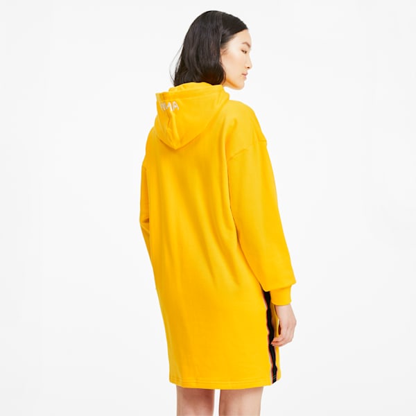 PUMA x RANDOMEVENT Women's Hooded Dress, Lemon Chrome, extralarge