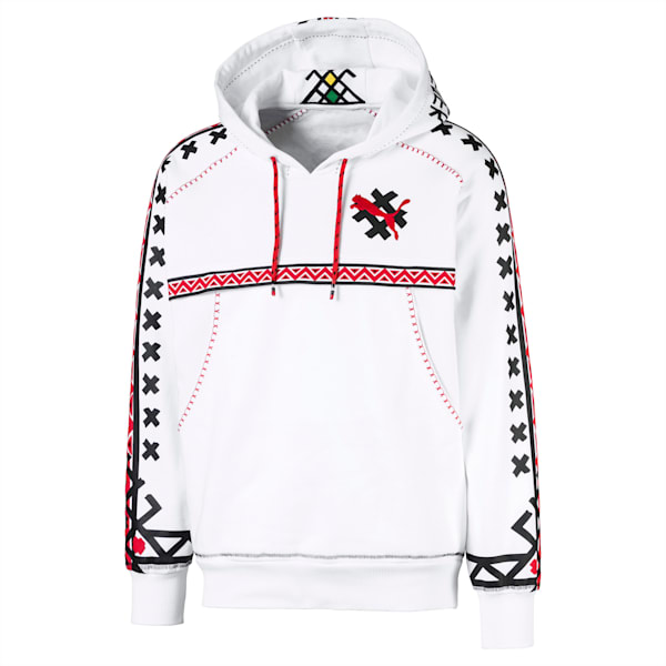 PUMA x JAHNKOY Men's Hoodie, Puma White, extralarge