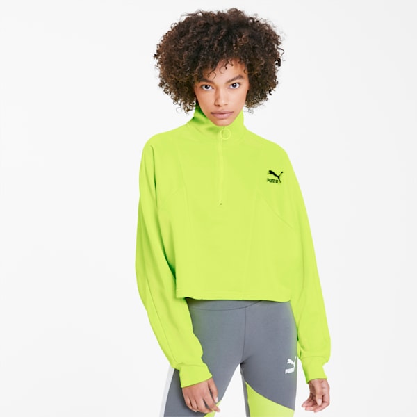 Tailored For Sport Women s Cropped Half Zip Jacket PUMA